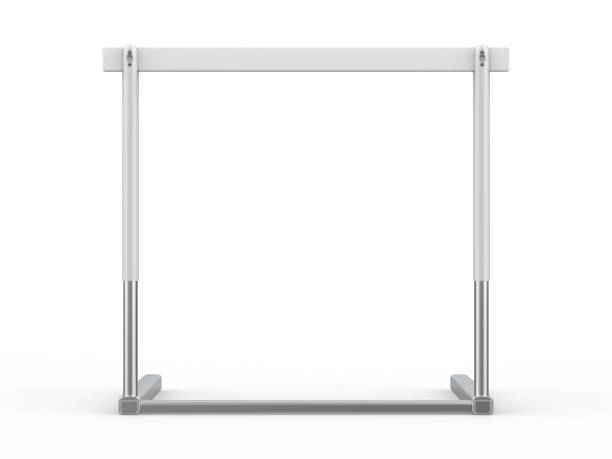 istock Blank racing hurdle for advertising mockup template. 1333595703