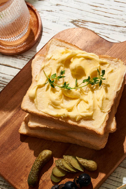 istock Summer homemade cooking cheese sandwich olive salami rocket leaf 1333596330