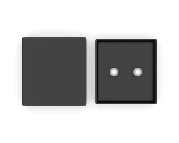 istock Blank paper Pearl earring Gift  Packaging Rigid Box. 1333597404