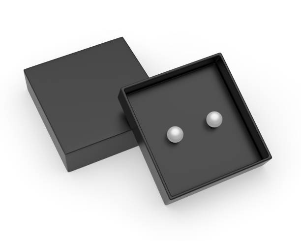 istock Blank paper Pearl earring Gift  Packaging Rigid Box. 1333597445