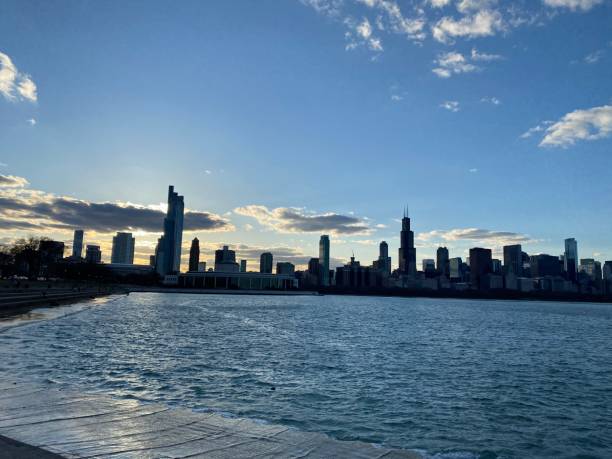 istock Life in Chicago, Lake front, Botanical garden. 1333600073