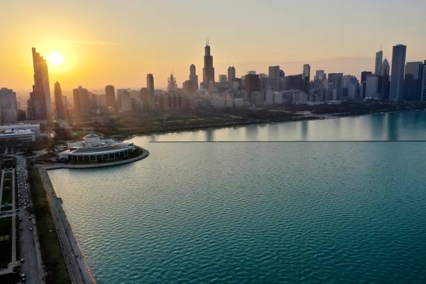 istock Life in Chicago, Lake front, Botanical garden. 1333600112