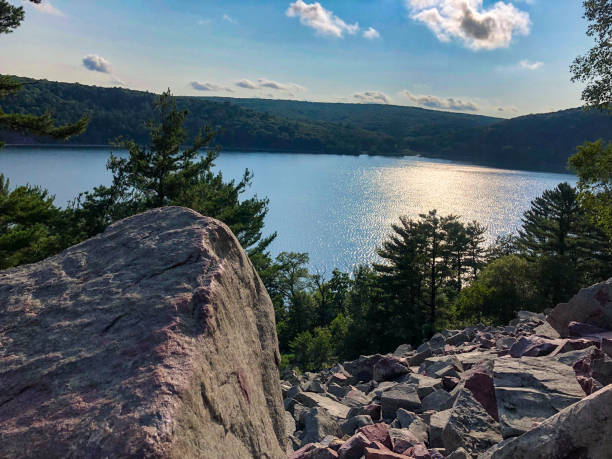 istock Sun shining on gorgeous lake in Wisconsin 1333606900