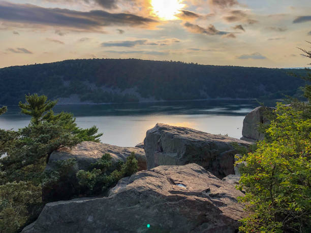 istock Sun shining on gorgeous lake in Wisconsin 1333607007