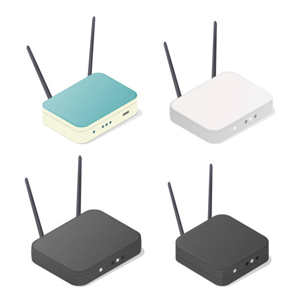 router - modem stock-grafiken, -clipart, -cartoons und -symbole