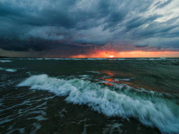 istock Stormy Baltic Sea At Sunset 1333611467