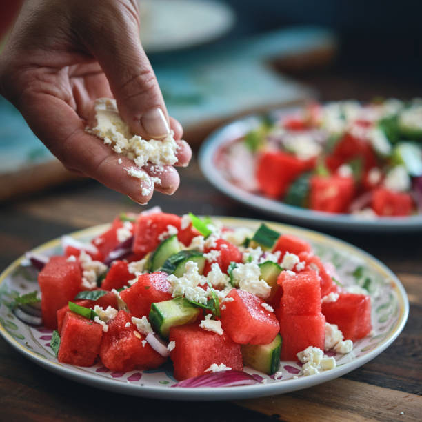 istock Watermelon Cucumber Salad 1333621210