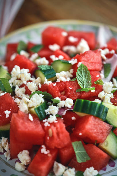istock Watermelon Cucumber Salad 1333621211
