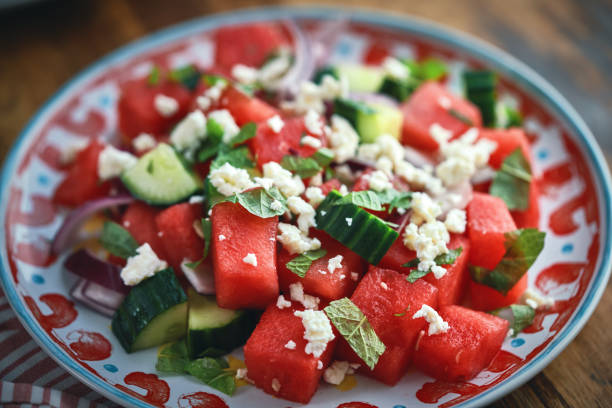 istock Watermelon Cucumber Salad 1333621248