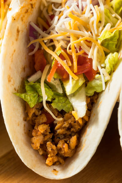 istock Homemade American Soft Shell Beef Tacos 1333647383
