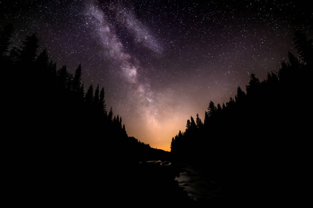 istock Night Sky and Milky Way Nature Panorama 1333662238