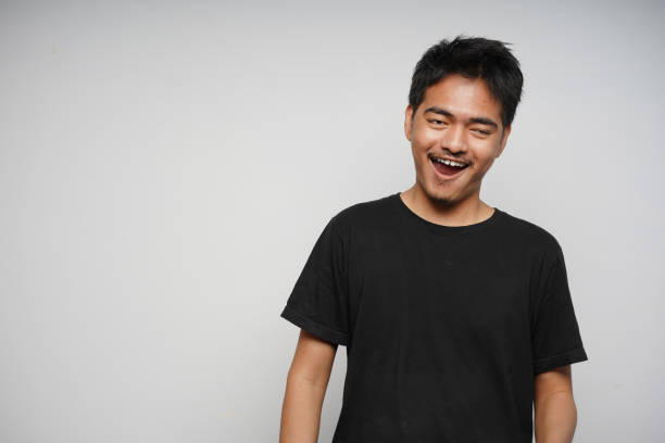 istock Indonesian/Asian Man wearing black shirt 1333677025