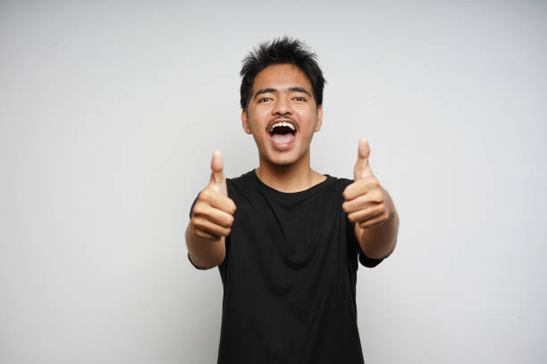 istock Indonesian/Asian Man wearing black shirt 1333677185