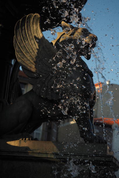 istock Griffin's statues fountain in Porto 1333678798