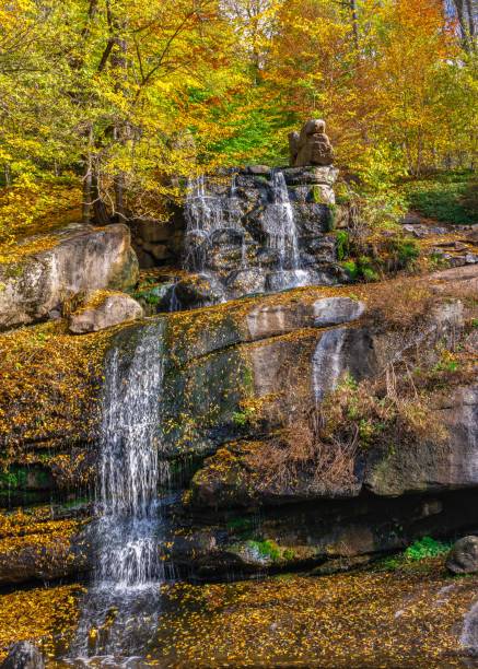 istock Waterfall in the Sofiyivsky arboretum. Uman, Ukraine 1333681528