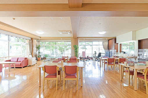 Multipurpose room for long-term care facility