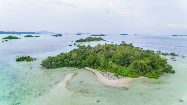 istock Aerial view of many small islands. 1333694902
