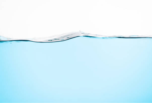 istock light blue water wave, isolated on the white background. 1333701908
