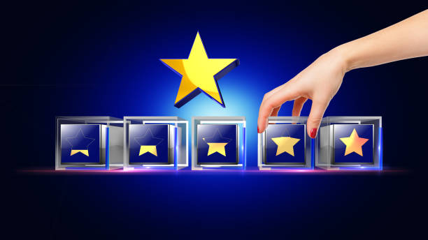 Stars rating Concept stock photo