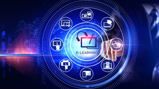 E-Learning Icon Concept stock photo