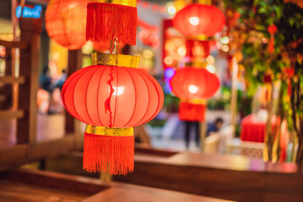 istock Chinese red lanterns for the Chinese New Year 1333702169