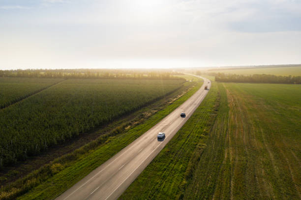 istock Aerial view of the road 1333706747