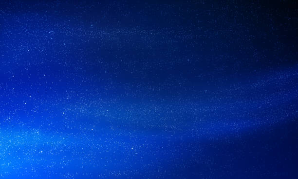 istock Night shining starry sky, blue cosmos background with stars, cosmos 1333707956