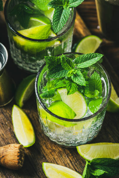 istock Mojito Summer Drink with Lime MInt and Ice 1333710482