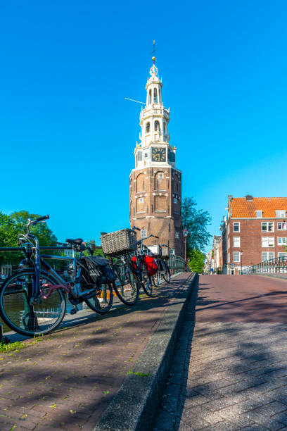 istock Center Amsterdam and the big beautiful Montelbaans Tower. 1333711435