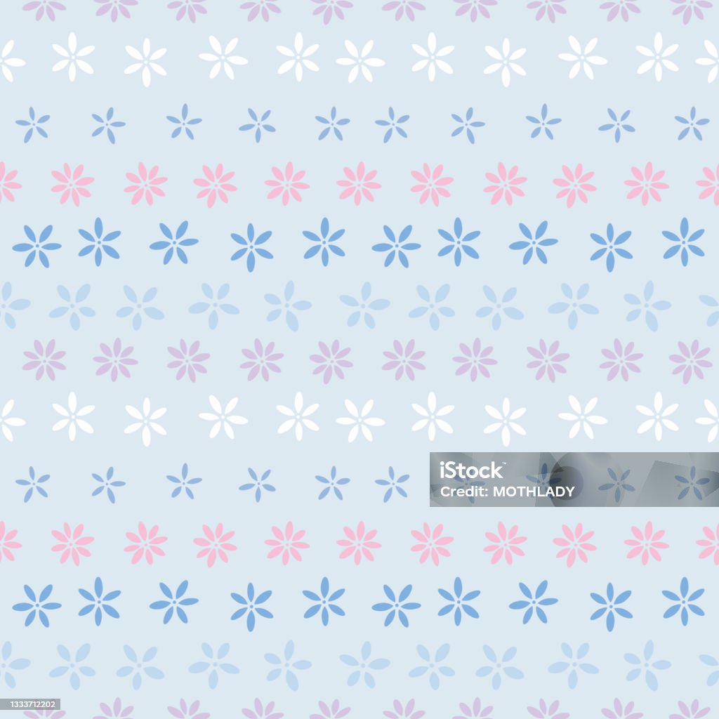 Background Lcute Vector Cute Floral Pattern Delicate Vector Flower Background Stock ...