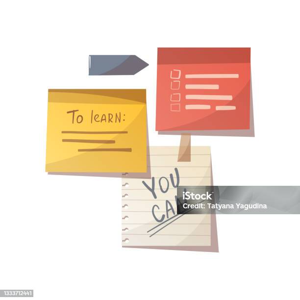 Student Notes Background Study Notes On The White Background Stock Illustration - Download Image ...