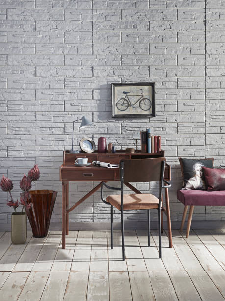 istock home interior living room style design with brick wall 1333715415