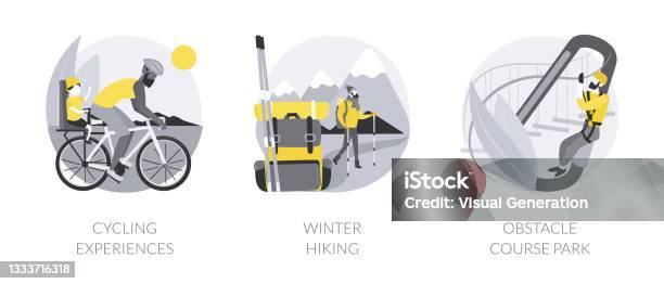 Active Life Graphics Active Lifestyle Abstract Concept Vector Illustrations Stock ...