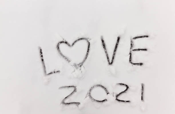 istock painted on the snow in winter 1333717806