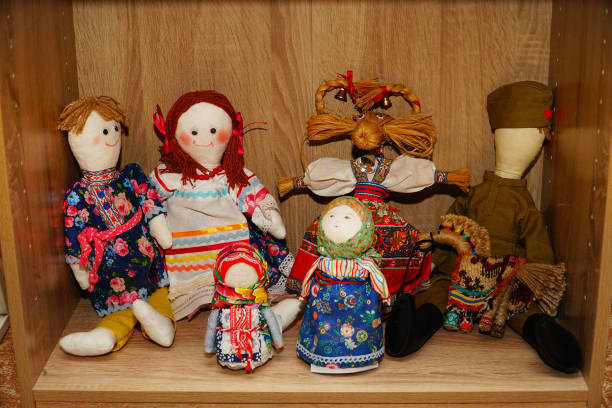 istock A traditional Russian souvenir is a rag doll 1333718283