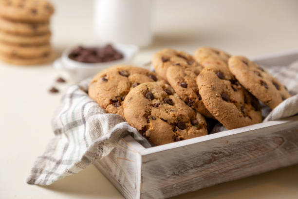 istock Cookies in a wood box 1333720602