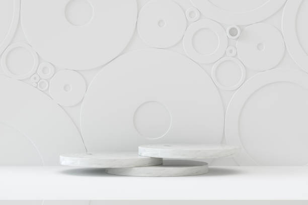 istock Empty Product Stand, Platform, Podium, Exhibition on White Background. 1333721536