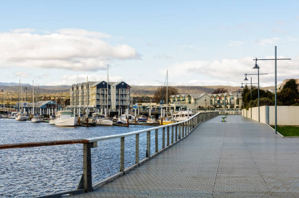 alexandra walk over the north esk river - launceston - launceston imagens e fotografias de stock