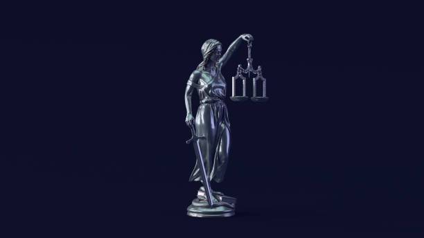 istock Silver Lady Justice Statue Antique Impartiality Judicial System Balance Blindfold judge Right 1333725181