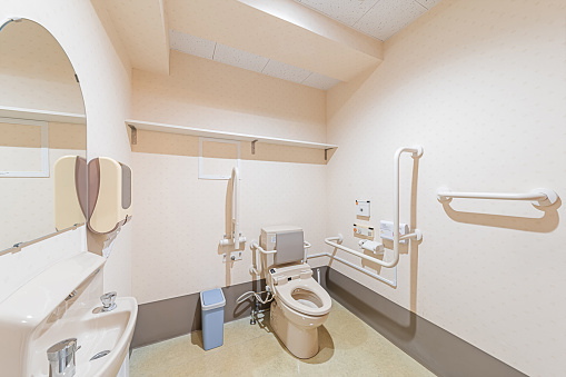 Shared toilet in long-term care facility