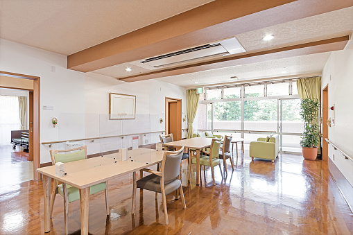 Multipurpose room for long-term care facility