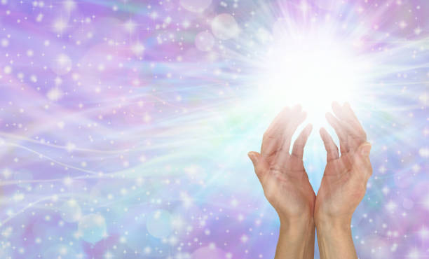 istock Healer sensing Scalar Energy Field Message Banner 1333731451