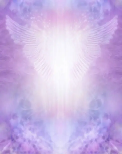 Photo of Lilac Angel Wings Certificate Award Diploma background