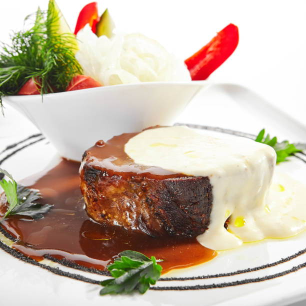 istock Pork neck confit with pickled vegetables 1333733796