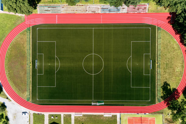 istock Football stadium, aerial view 1333733966