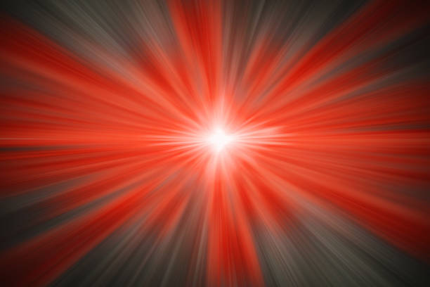 istock Red light flare glow fire zoom burst highSpeed effect abstract for background or cartoon illustration. 1333734094