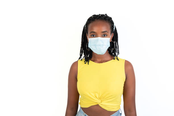 istock Woman with medical face mask 1333734920