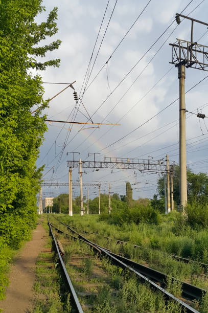 istock Kazakhstan railway against the backdrop of greenery 1333737042