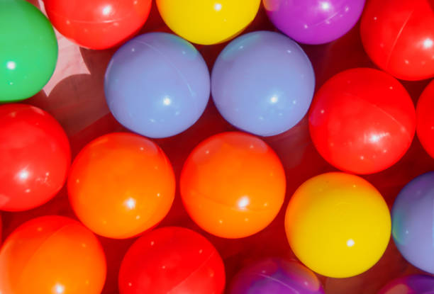 istock Pool of colorful plastic balls (Colorful background). 1333737466
