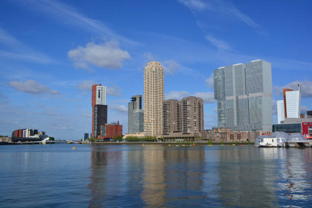 istock Panoramic view of iconic modern skyscrapers in Rotterdam 1333739626